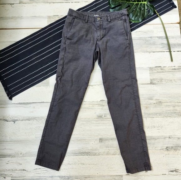 Lululemon Commission Pant Slim Oxford Black/White Size 31 - Picture 2 of 11